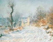 Claude Monet Road to Giverny in Winter oil on canvas